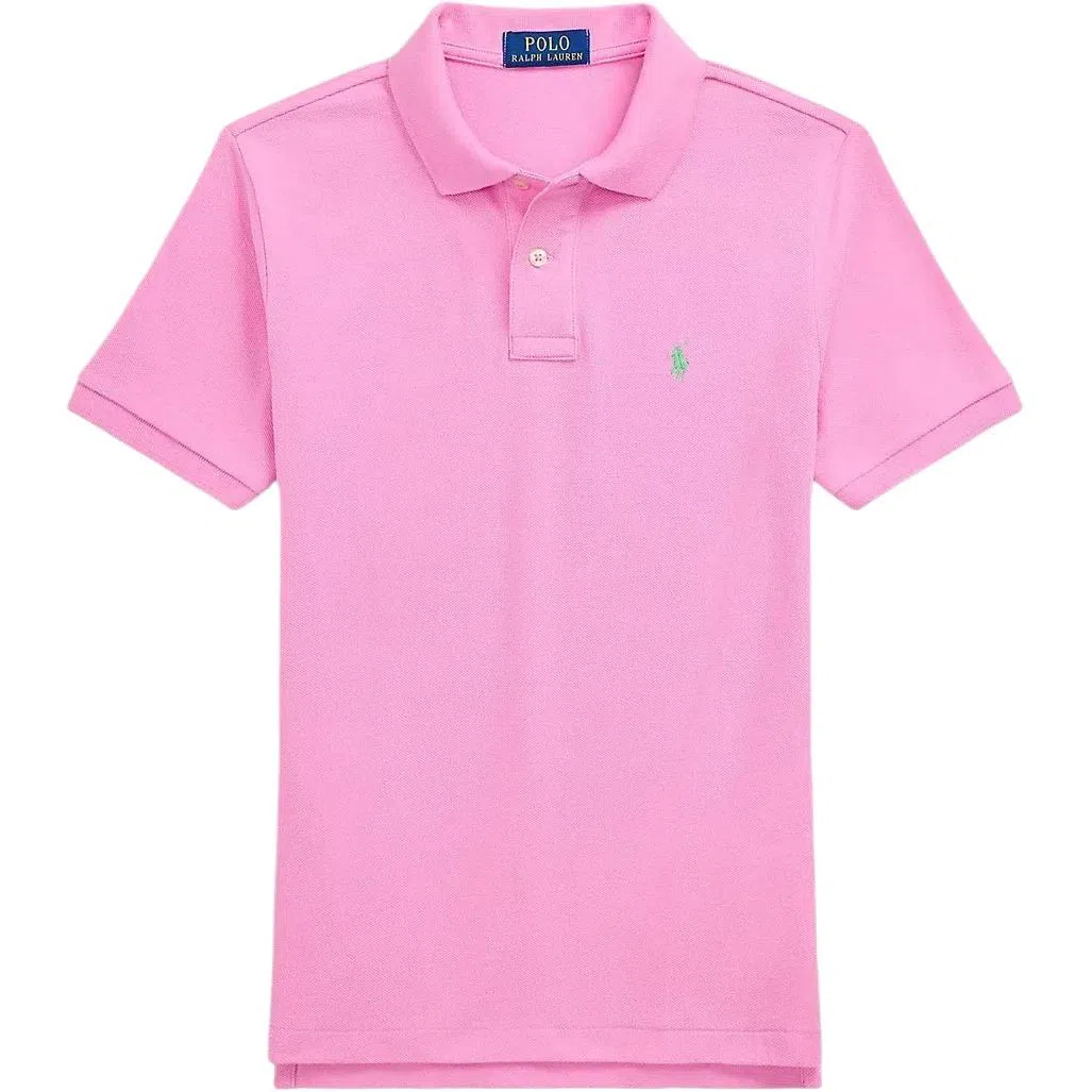 Polo Ralph Lauren SS25 Embroidered Logo Cotton Tee Pink Kids