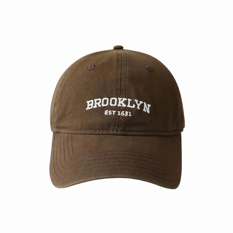 北极绒 夏季潮流复古软顶刺绣字母大帽檐显脸小时尚百搭遮阳户外出游 棉 鸭舌帽 男女同款情侣款