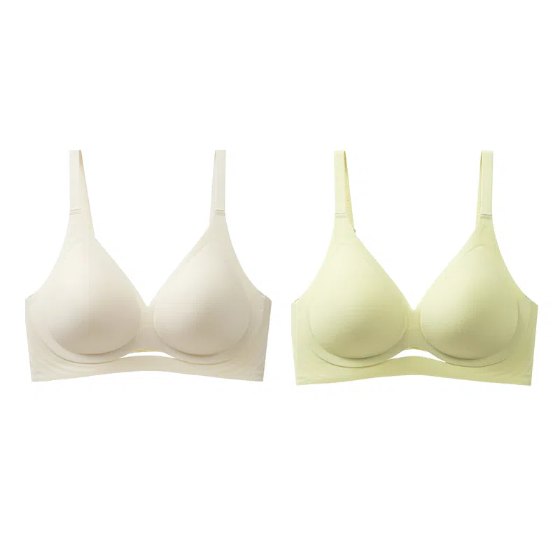 欧迪芬 冰丝轻薄透气亲肤侧翼软支撑收副乳防下垂上托聚拢两件装夏季文胸 女款 组合装