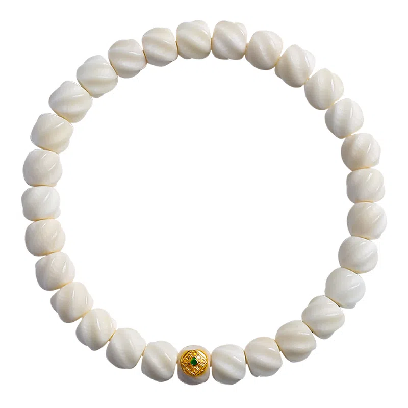 木盛缘 【逆风翻盘扭转乾坤宝相花】新中式国潮扭扭珠财源滚滚招财纳福幸福圆满盘玩解压单圈文玩好运 菩提根 手串 男女同款情侣款