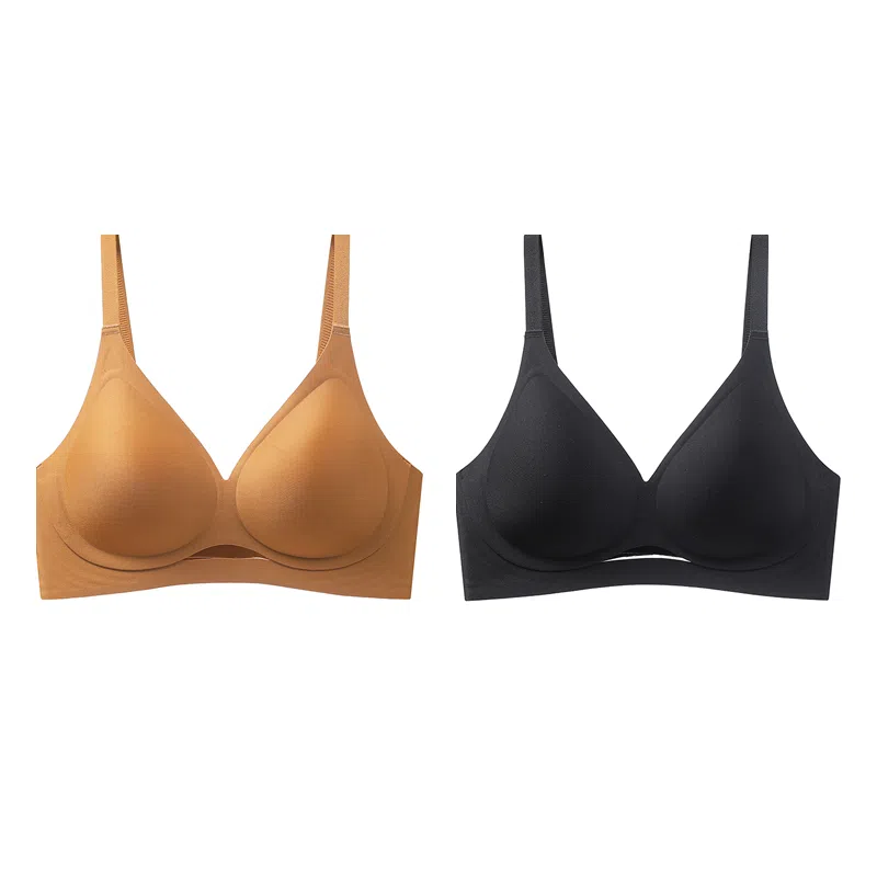 欧迪芬 冰丝轻薄透气亲肤侧翼软支撑收副乳防下垂上托聚拢两件装夏季文胸 女款 组合装