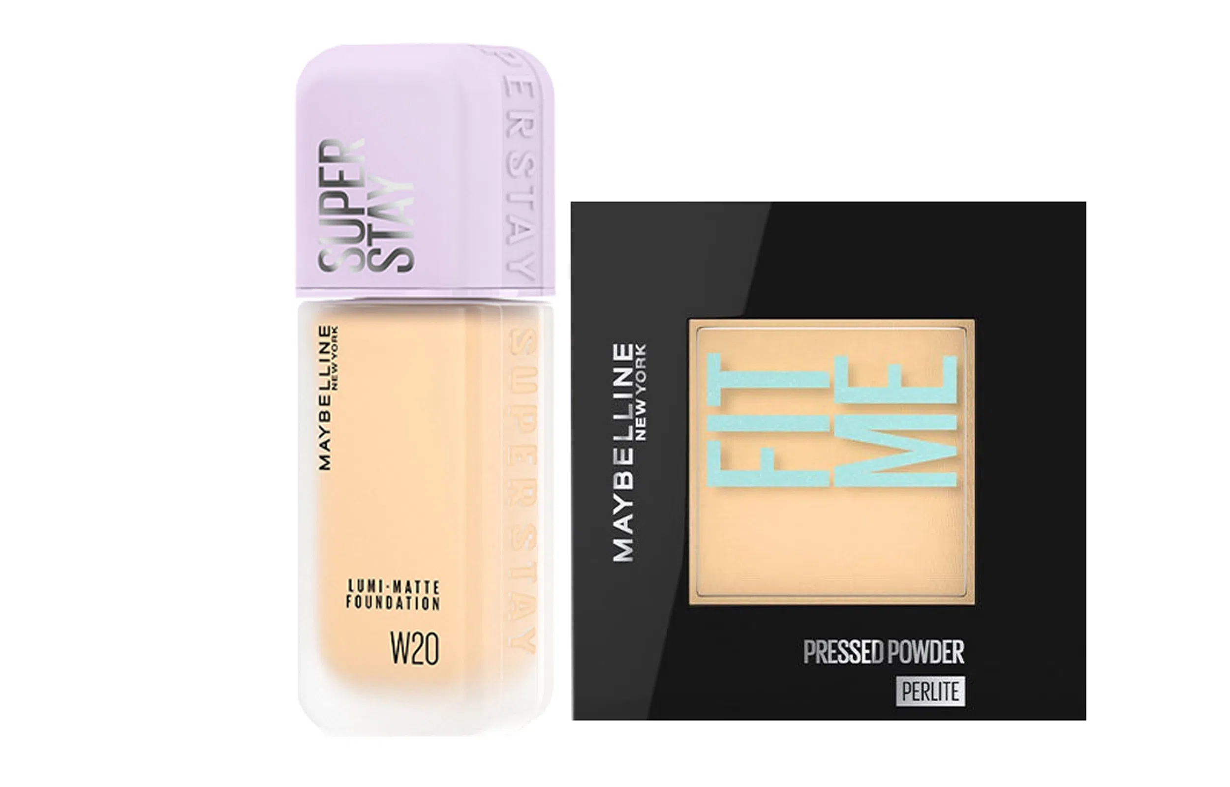 美宝莲 轻亲粉底液粉饼彩妆套装 自然无瑕