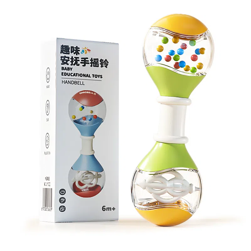 益米 摇铃套装 安抚抓握训练 早教益智玩具