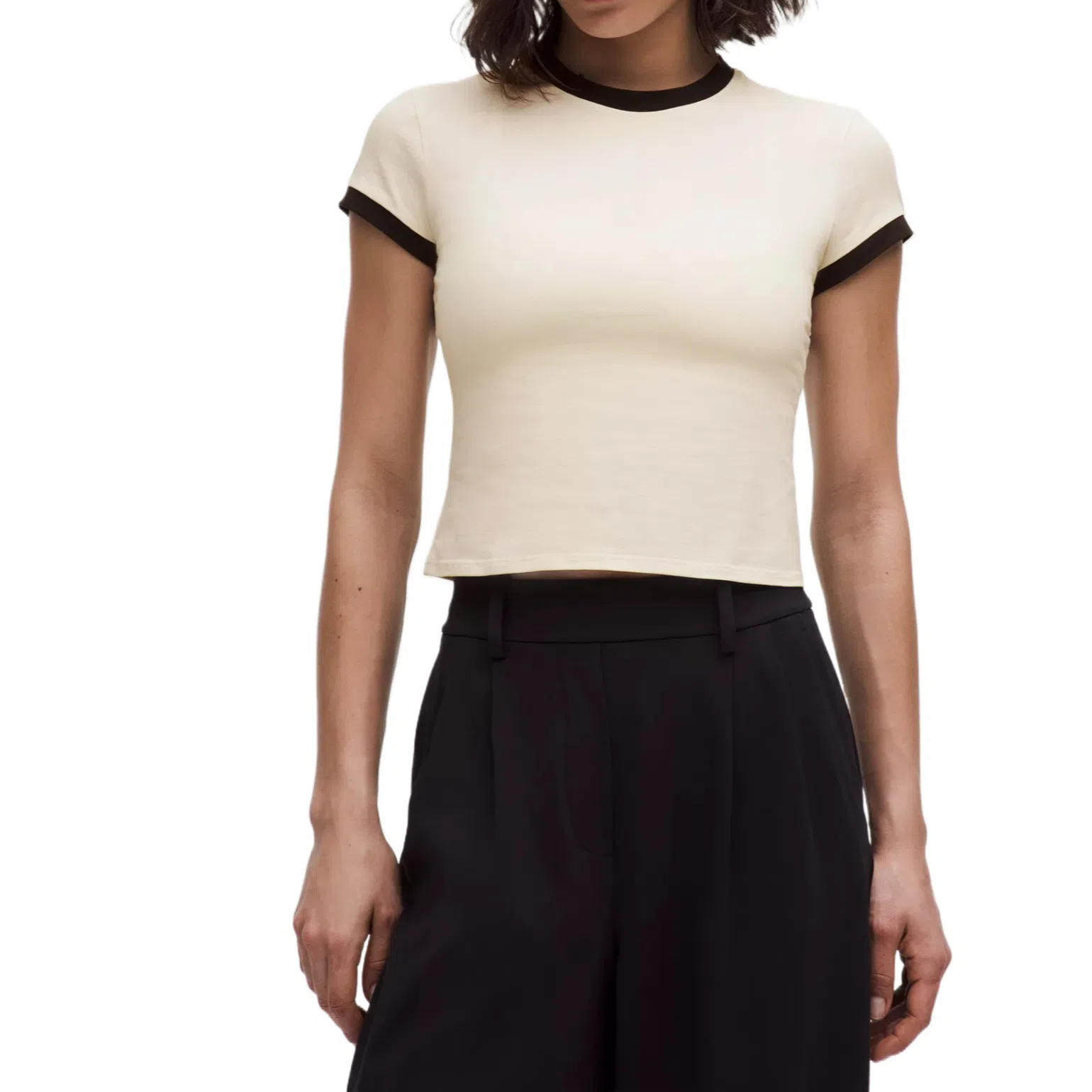 lululemon Organic Cotton Ringer Baby Tee T