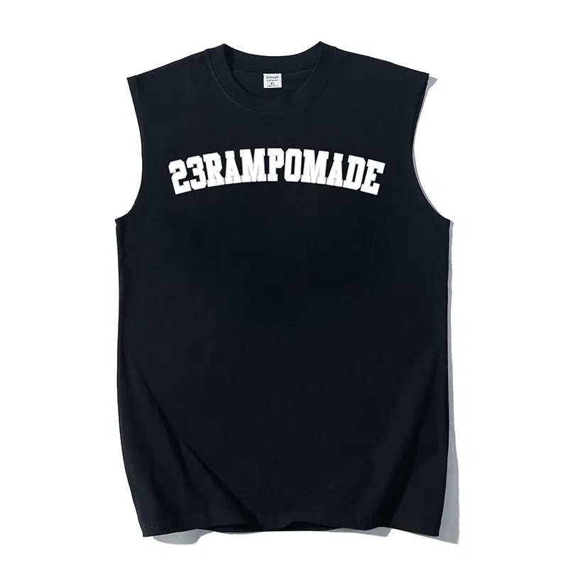 乱步 重磅纯棉运动篮球透气宽松潮流休闲夏季无袖背心 男女同款