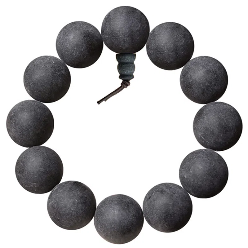 九华山 新中式复古文玩佛珠 礼盒装#好运 柏木 手串 男女同款情侣款