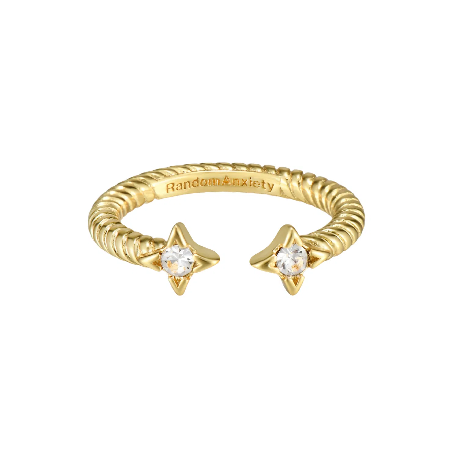 ANXIETY RANDOM AR Copper Plated Ring