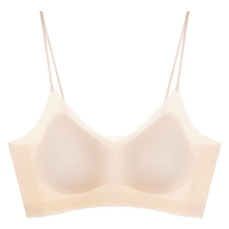 二三二三 聚拢提拉上托不空杯亲肤舒适内衣侧收副乳无钢圈裸感无痕软支撑胸罩简约时尚百搭性感纯欲文胸 女款 肤色