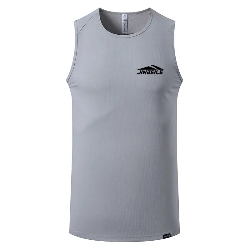金贝勒 美式高街透气网眼耐磨宽松舒适无袖健身衣 男女同款