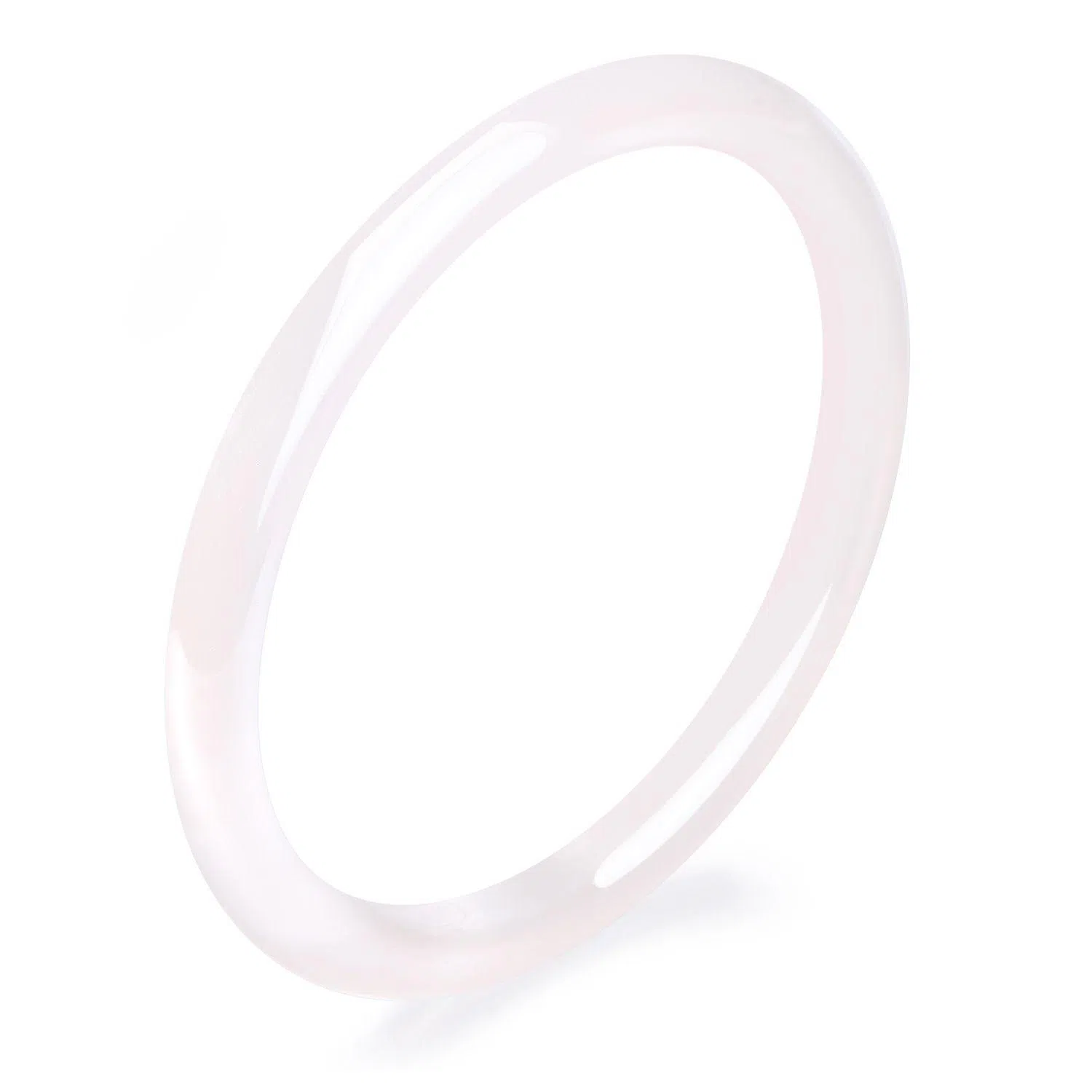 翡翠王朝 【一物一证】新中式白月光 国潮风古风清冷感玉镯汉服旗袍 玉髓 玉石手镯 女款 【属于天然性】