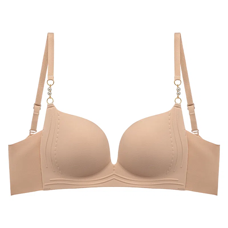 二三二三 自然小胸聚拢提拉上托不空杯亲肤舒适侧收副乳无钢圈美背软支撑纯色简约时尚百搭性感纯欲文胸 女款