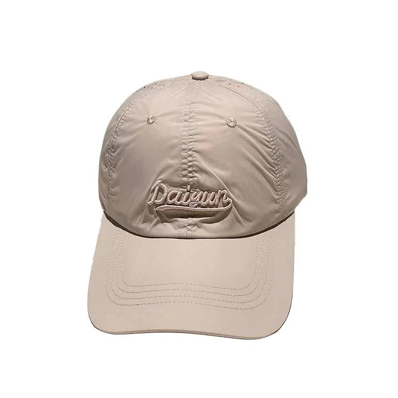 艾佳微 韩版速干透气字母刺绣户外运动 锦纶 棒球帽 男女同款情侣款