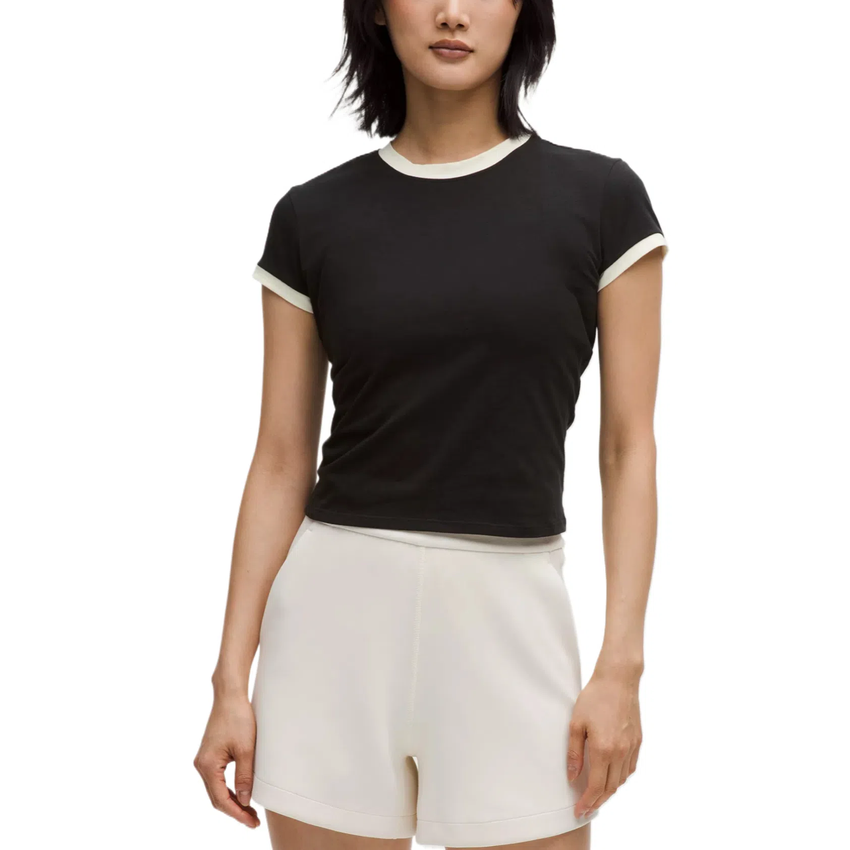 lululemon Organic Cotton Ringer Baby Tee T