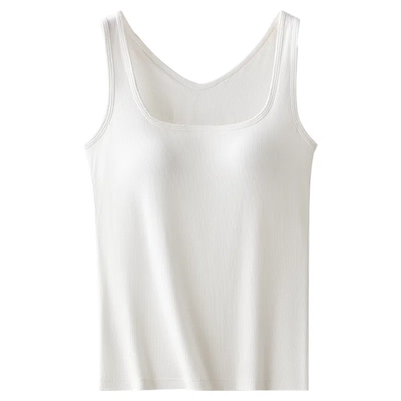 二三二三 凉感亲肤柔软透气舒适修身美型免带胸垫贴身不勒精致时尚日常通勤百搭背心 女款