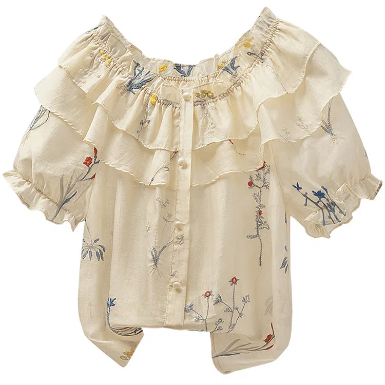 丝柏舍 宽松舒适休闲短袖衬衫 女款