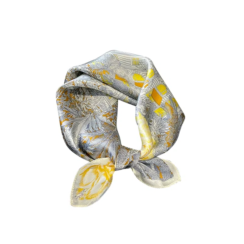 纳兰杜 百搭时尚高级感穿搭减龄法式 桑蚕丝 丝巾 女款