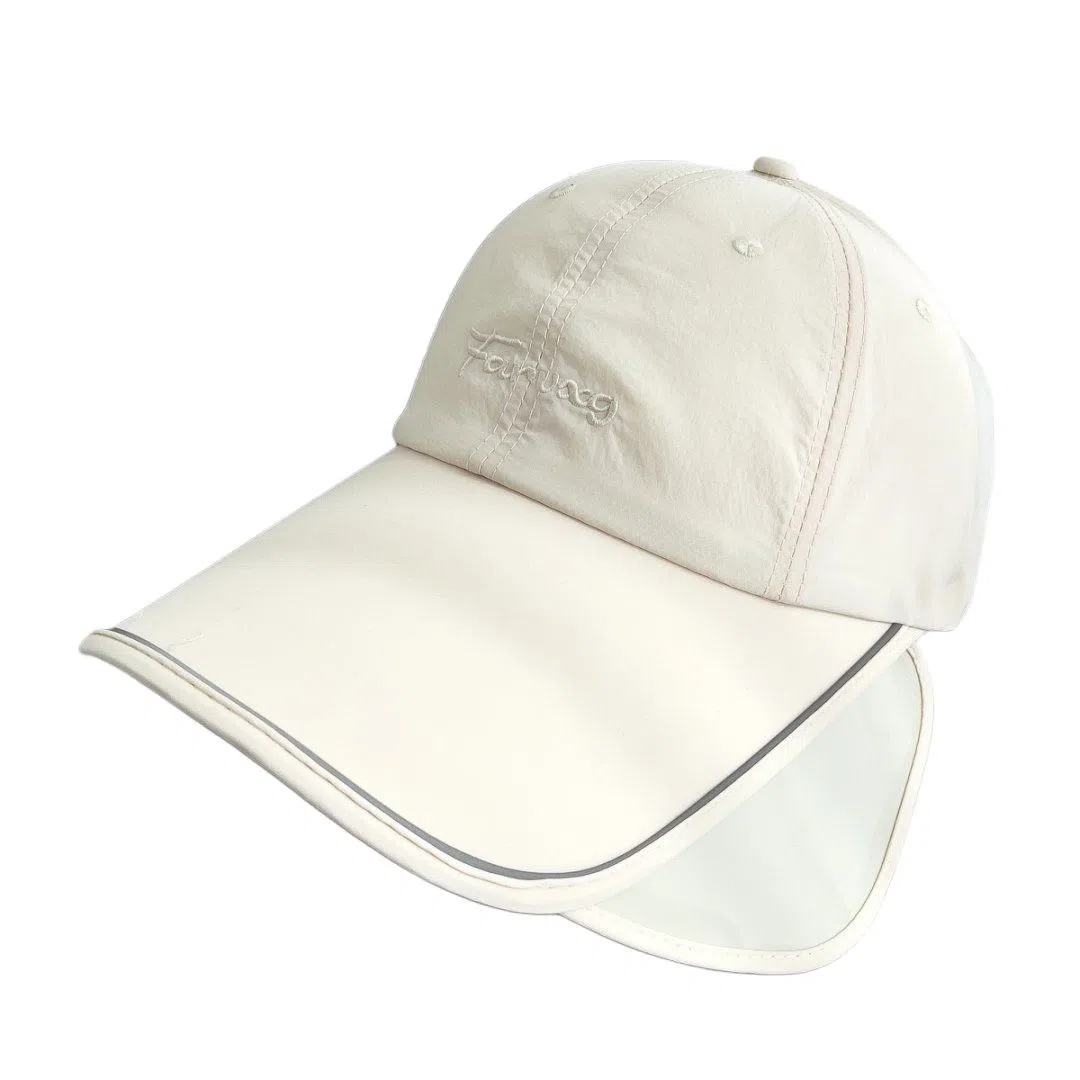 艾佳微 防晒抽拉板伸缩遮阳户外旅行爬山露营百搭潮流  聚酯纤维 棒球帽 男女同款情侣款