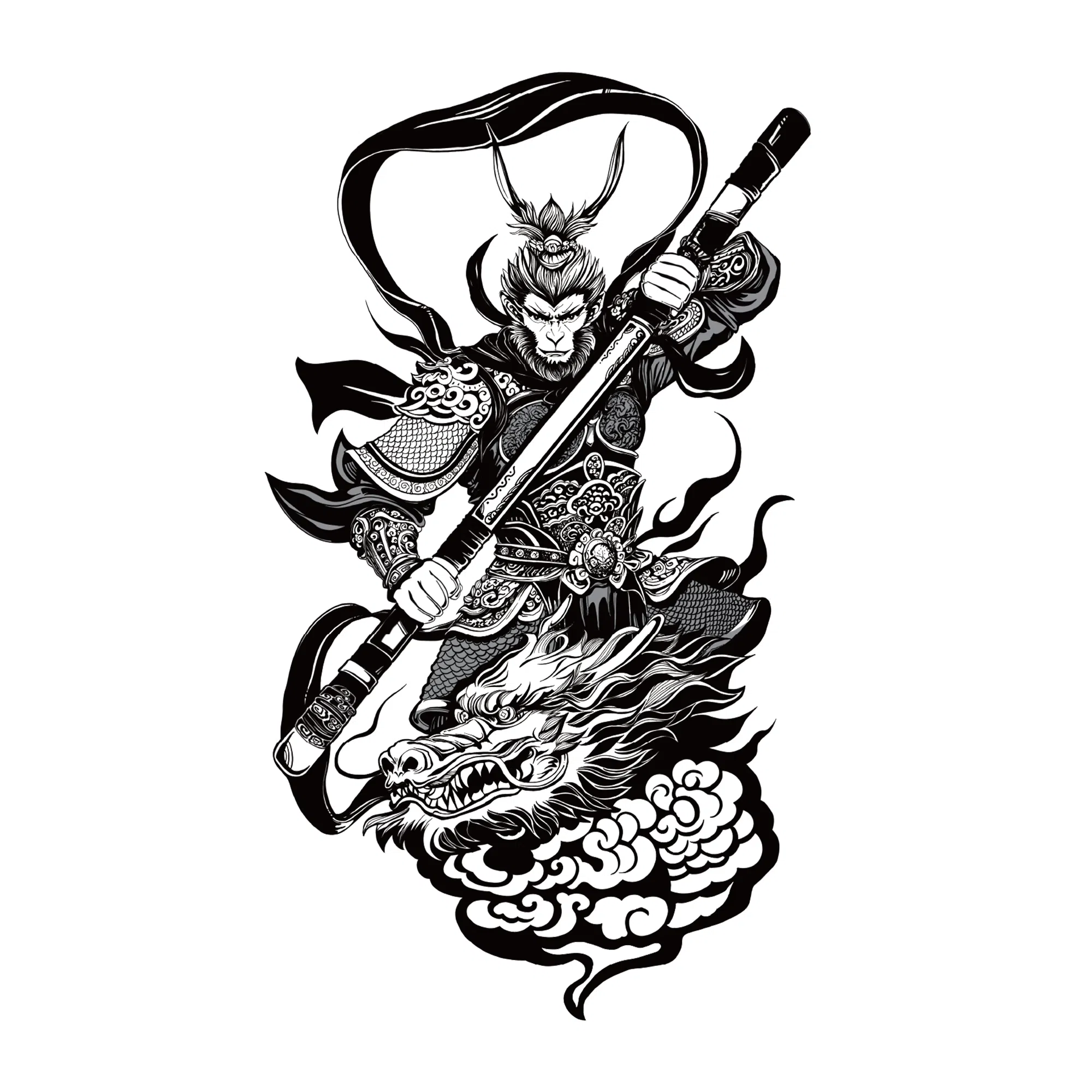 猎己  悟道之境Ⅱ草本防水纹身贴