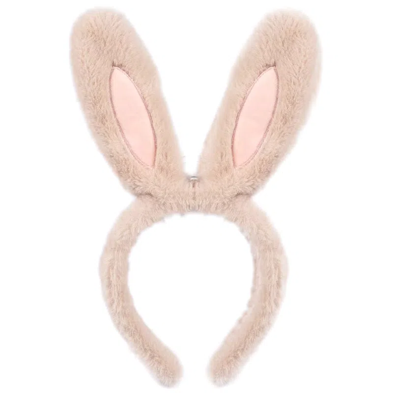 蒙妮 网红毛绒兔耳朵可爱 布艺 发箍 男女同款情侣款