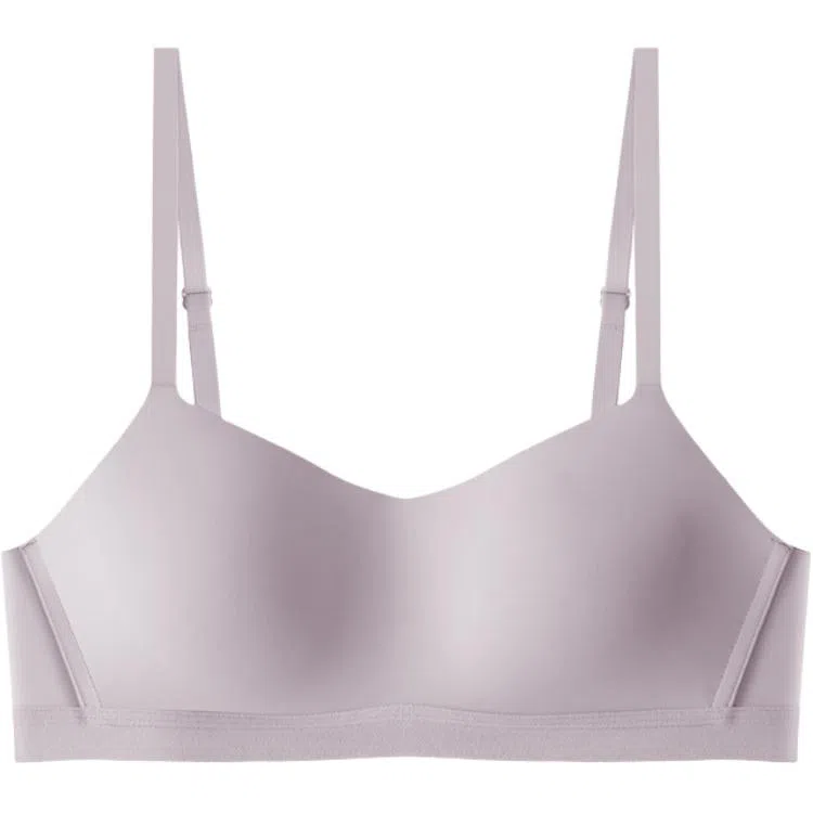 黛尔佳人 云感无痕裸感薄内衣女大胸显小上托无钢圈小胸微聚拢透气睡眠文胸 女款
