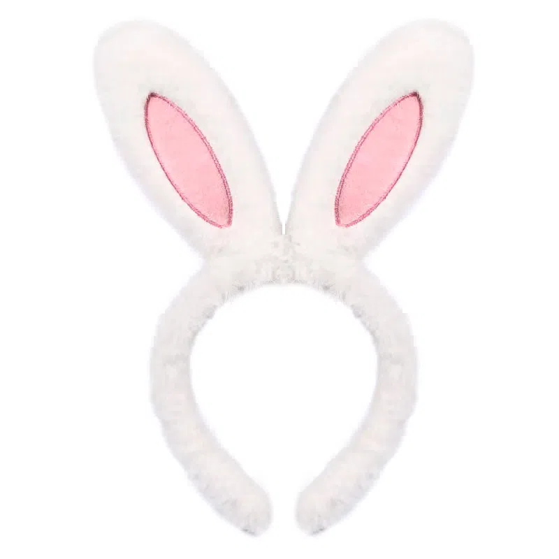蒙妮 网红毛绒兔耳朵可爱 布艺 发箍 男女同款情侣款