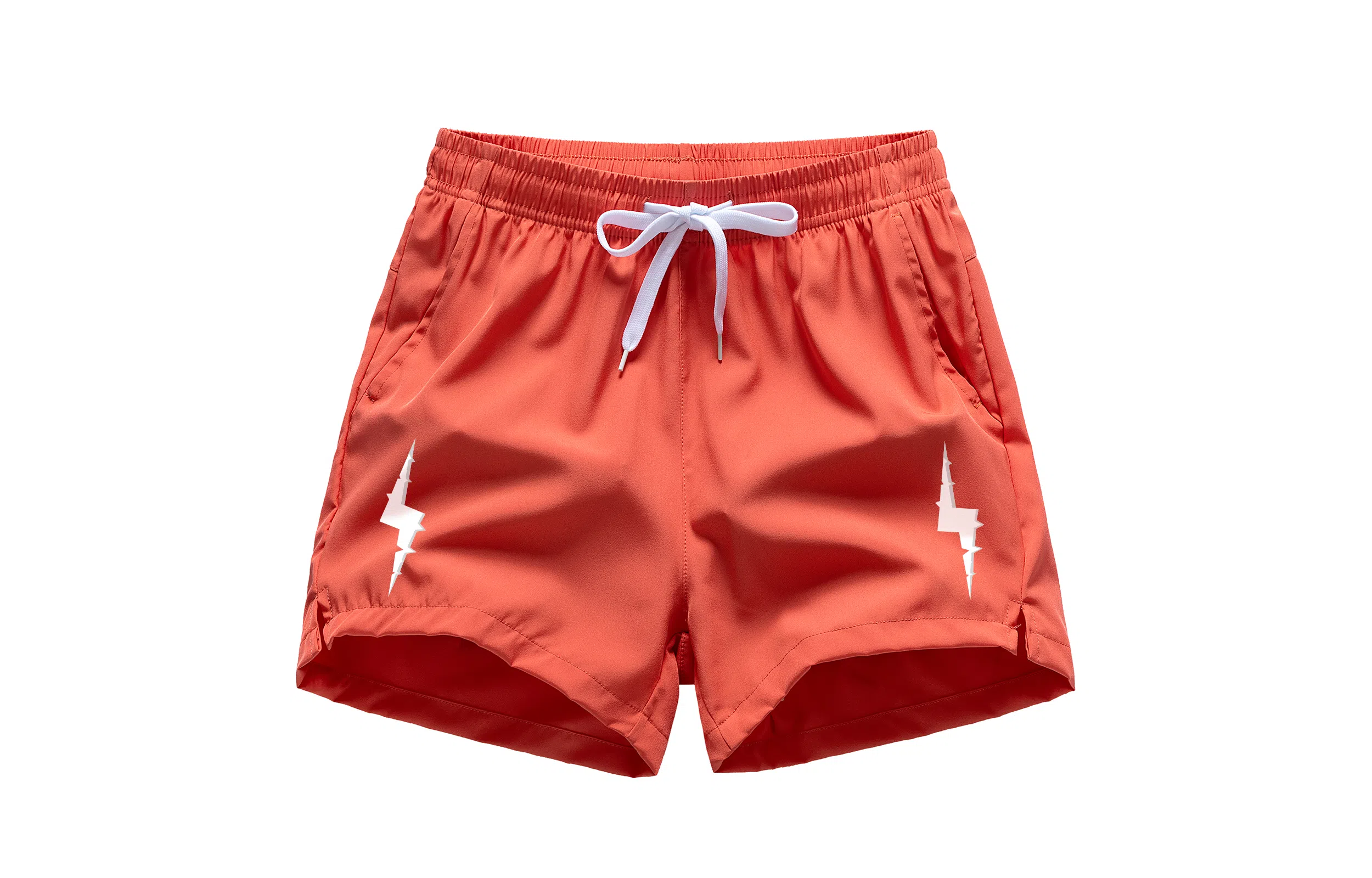 木林森 体考户外个性小闪电印花三分裤透气休闲运动短裤 男女同款