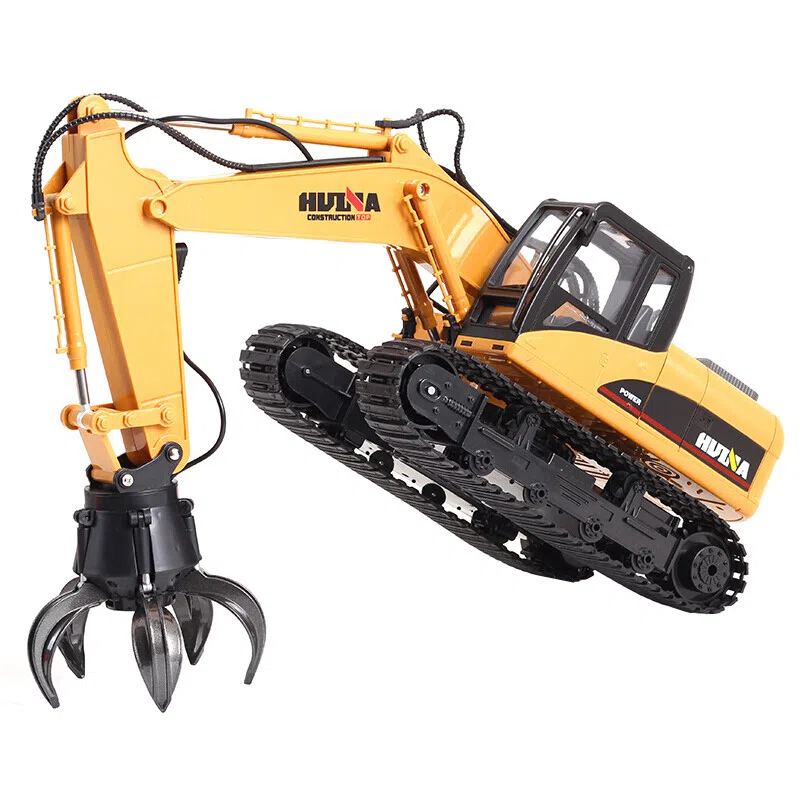 汇纳 三合一挖掘机 工程车 遥控玩具