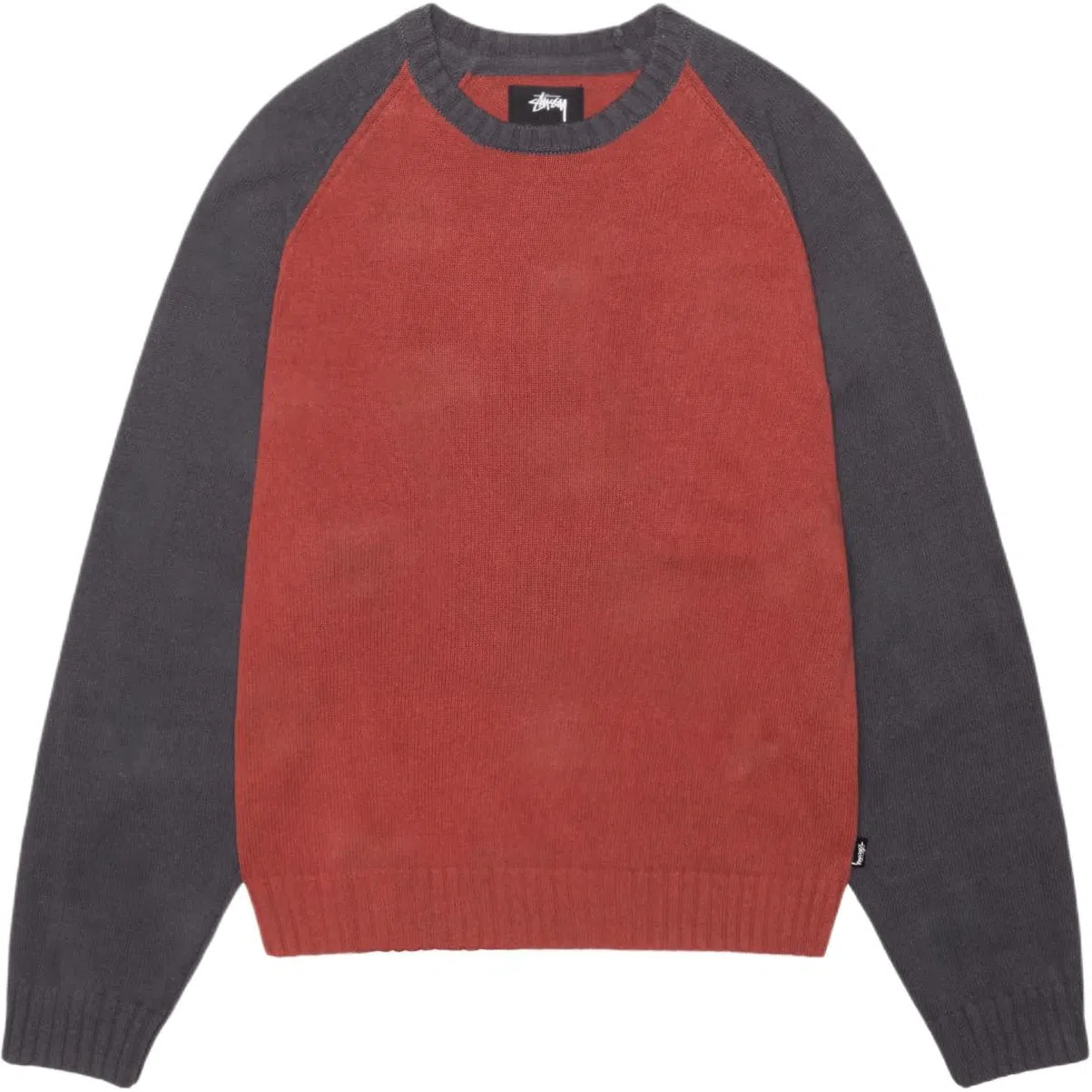 Stussy SS25 Colorblocked Raglan Knit Crew