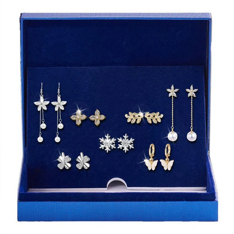 缔晶 森系甜美一周星期时尚 无耳洞星人浪漫造型 合金 耳夹 女款