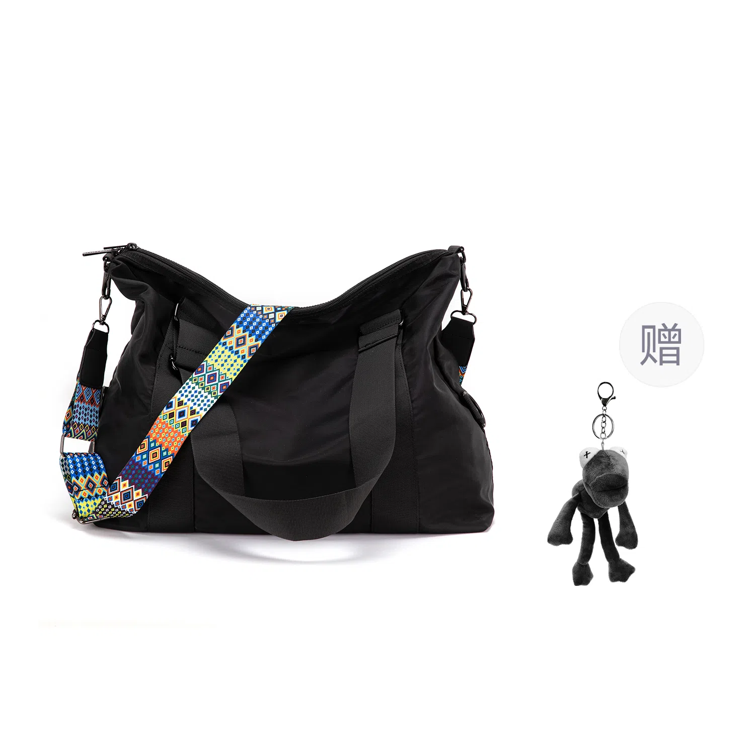 TAKI Casual Oxford Shoulder Bag Black