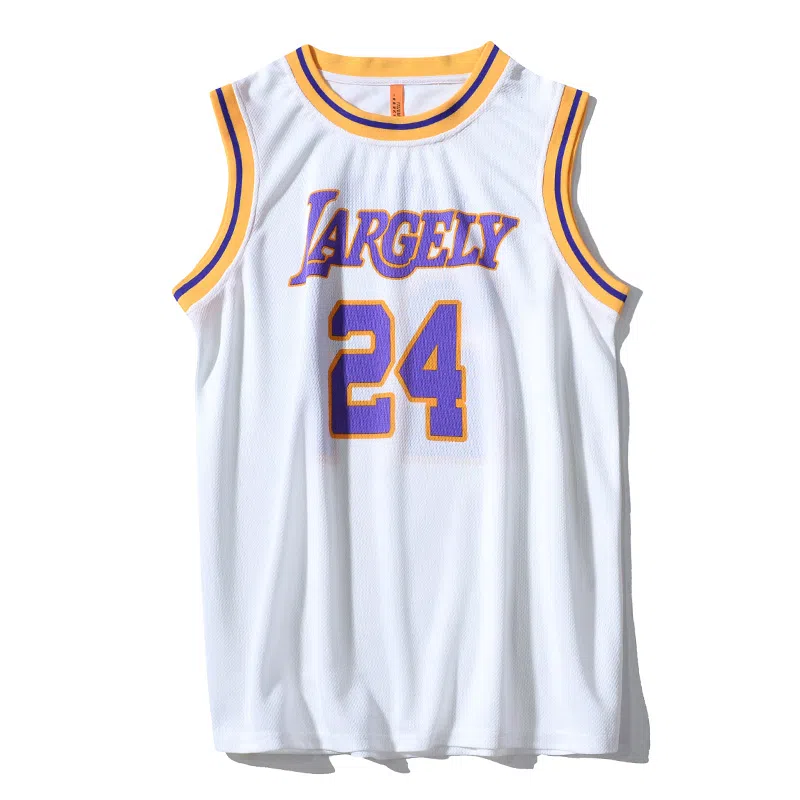 乱步 美式复古篮球运动宽松字母网印坎肩速干无袖背心 男女同款