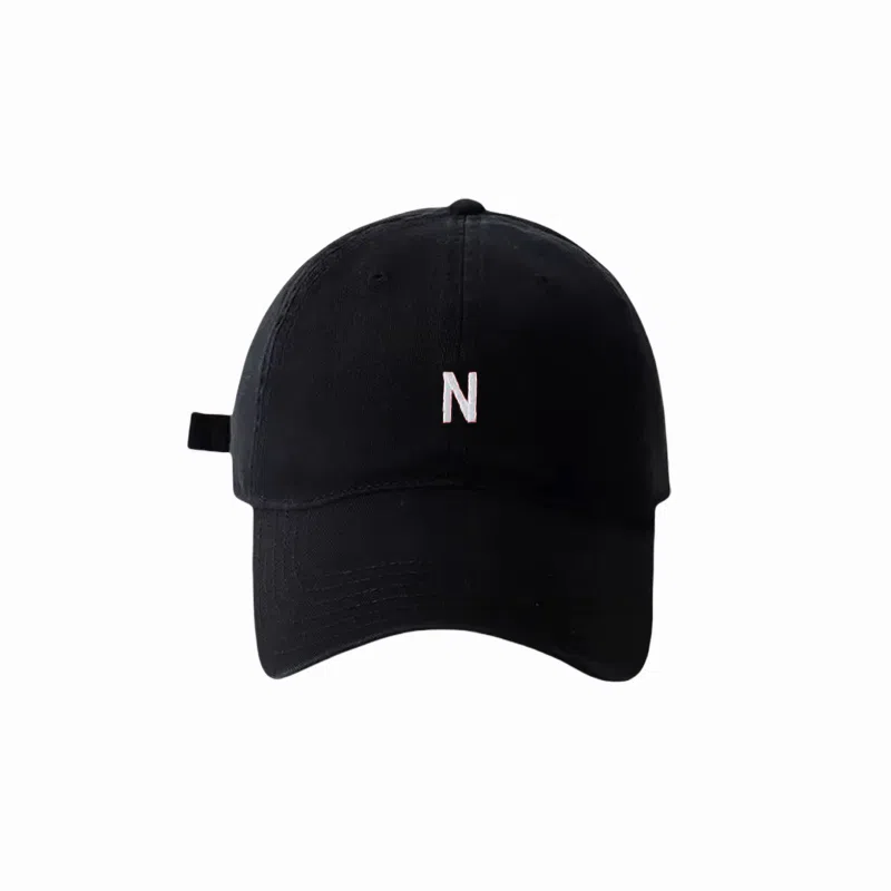 北极绒 潮流时尚刺绣简约百搭大帽檐显脸小软顶户外出游遮阳 棉 鸭舌帽 男女同款情侣款