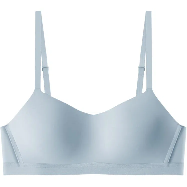 黛尔佳人 云感无痕裸感薄内衣女大胸显小上托无钢圈小胸微聚拢透气睡眠文胸 女款