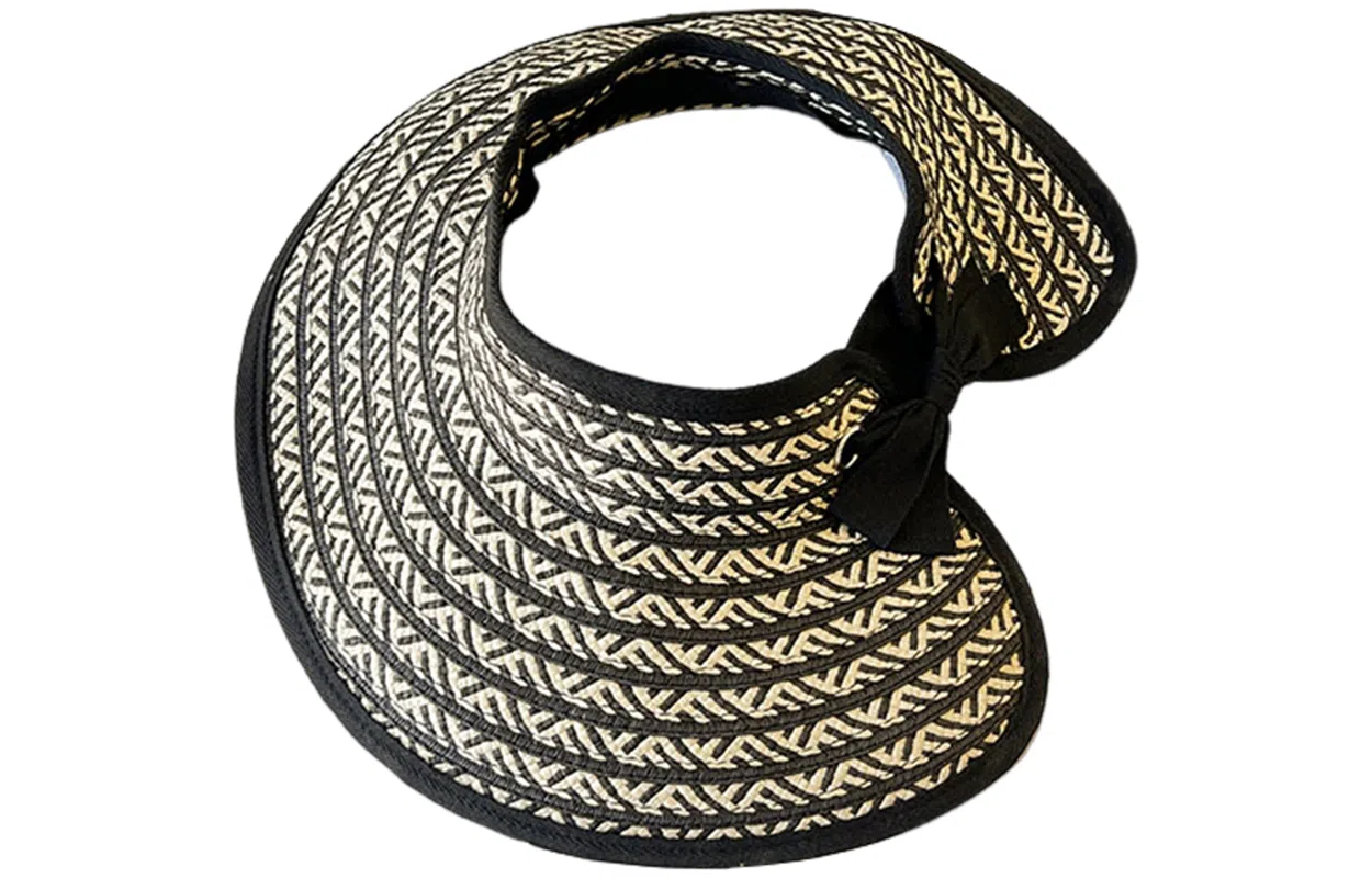 优幽兰 韩版高级感大檐显脸小出游时尚百搭度假遮阳户外防紫外线轻奢可折叠 纤维素材料 防晒帽 女款