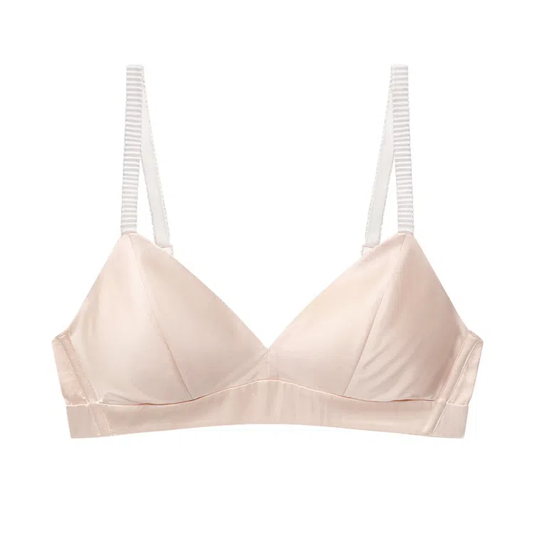 桑罗 无钢圈简约光面透气聚拢文胸 女款