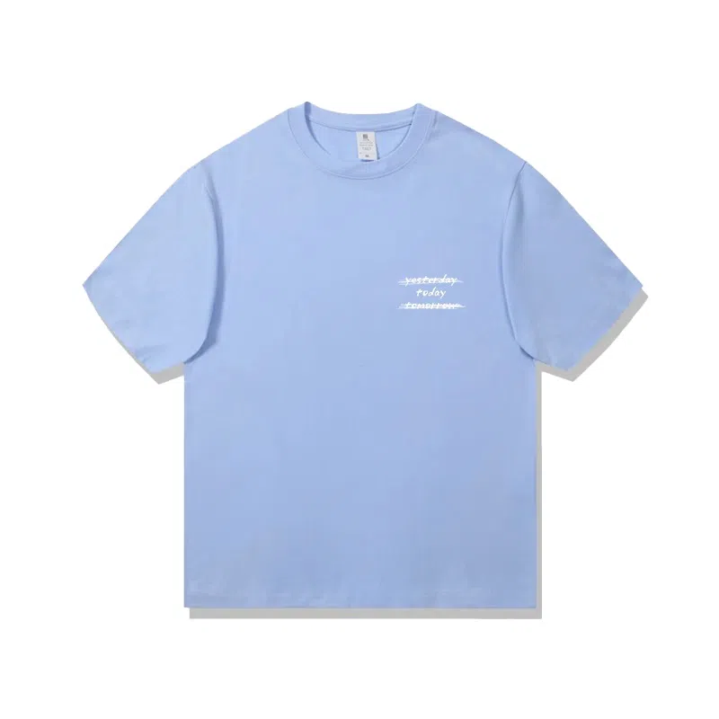 莫代尔 舒适宽松纯棉柔软亲肤百搭休闲气质简约潮流设计感时尚多色可选圆领大学生短袖卫衣外出可穿打底衣 男女同款