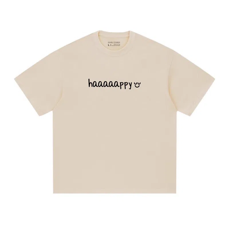 莫代尔 大学生宿舍外出都可穿舒适宽松短袖纯棉柔软亲肤设计感百搭休闲气质简约时尚个性潮流圆领卫衣多色可选打底衣 男女同款