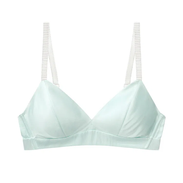 桑罗 无钢圈简约光面透气聚拢文胸 女款