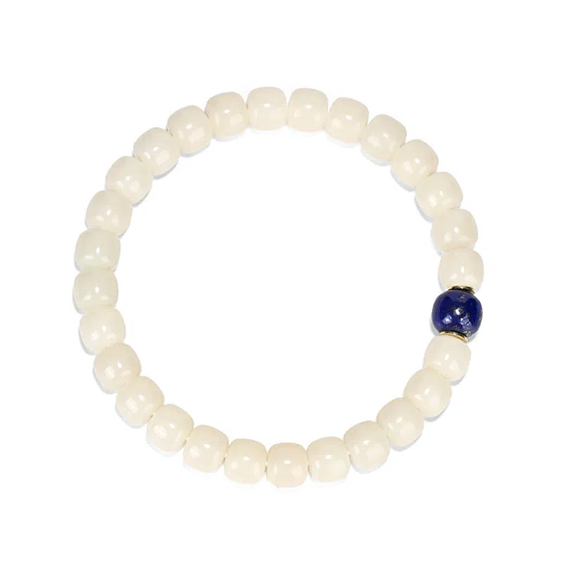 钰澜文玩 陈化料老型隔珠搭配款佛珠转运珠 菩提根 手串 男女同款情侣款