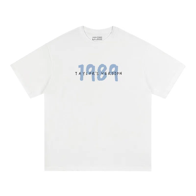 莫代尔 舒适宽松纯棉柔软亲肤设计感短袖百搭休闲气质简约时尚潮流圆领卫衣多色可选大学生宿舍外出都可穿打底衣 男女同款