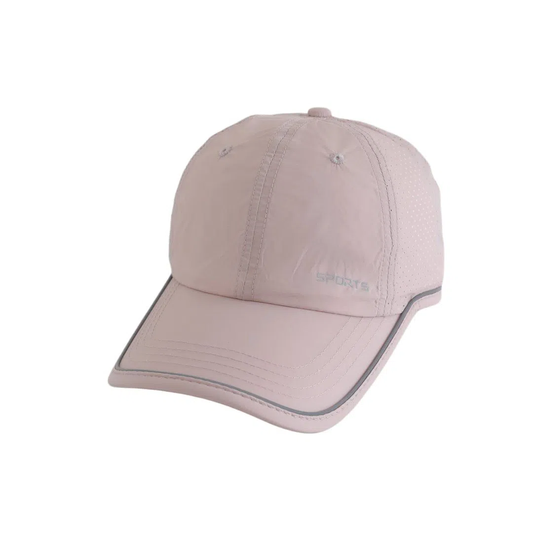 艾佳微 春夏季反光条醒目轻薄打孔透气户外出行遮阳防晒速干 涤纶 鸭舌帽 男女同款情侣款