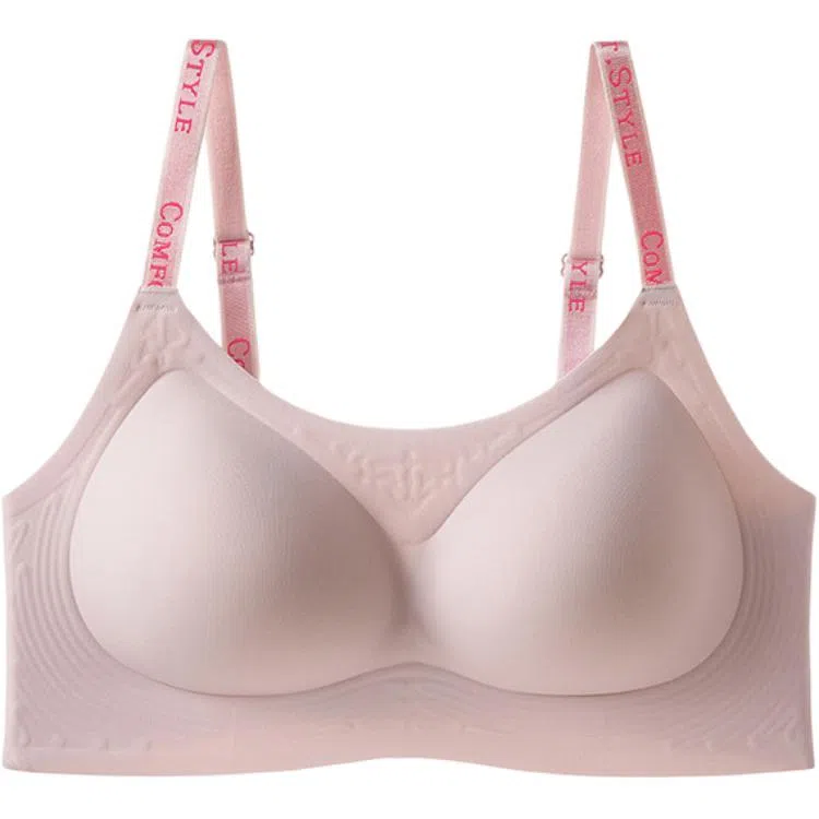 黛尔佳人 无痕内衣女小胸聚拢收副乳防下垂无钢圈薄款透气果冻美背心胸罩文胸 女款