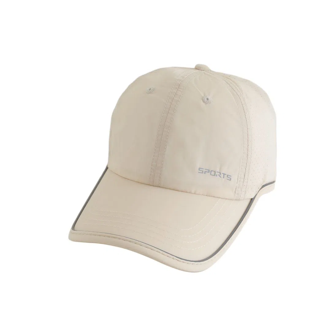 艾佳微 春夏季反光条醒目轻薄打孔透气户外出行遮阳防晒速干 涤纶 鸭舌帽 男女同款情侣款