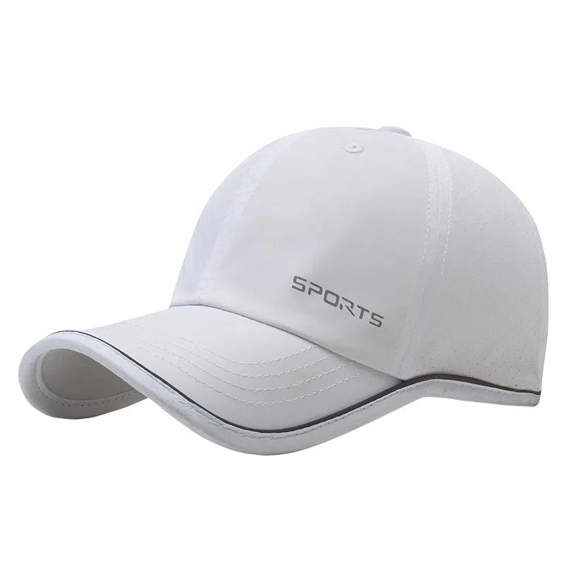 艾佳微 春夏季反光条醒目轻薄打孔透气户外出行遮阳防晒速干 涤纶 鸭舌帽 男女同款情侣款