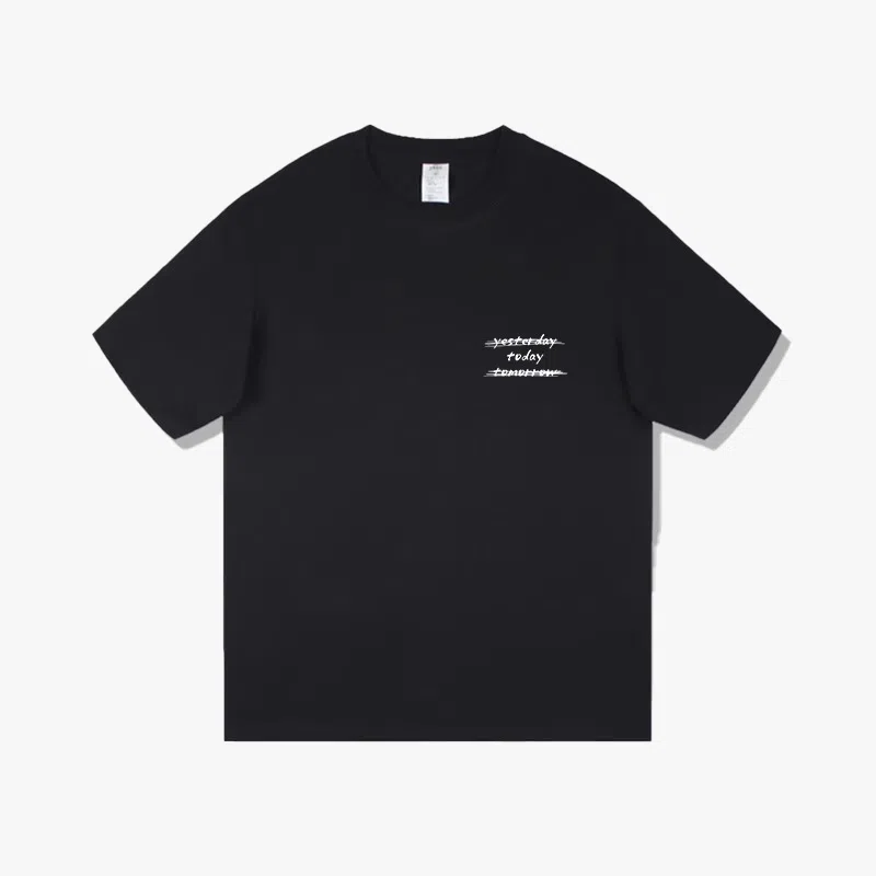 莫代尔 舒适宽松纯棉柔软亲肤百搭休闲气质简约潮流设计感时尚多色可选圆领大学生短袖卫衣外出可穿打底衣 男女同款