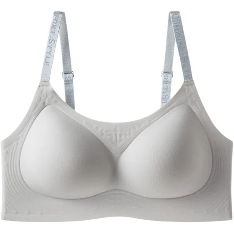 黛尔佳人 无痕内衣女小胸聚拢收副乳防下垂无钢圈薄款透气果冻美背心胸罩文胸 女款