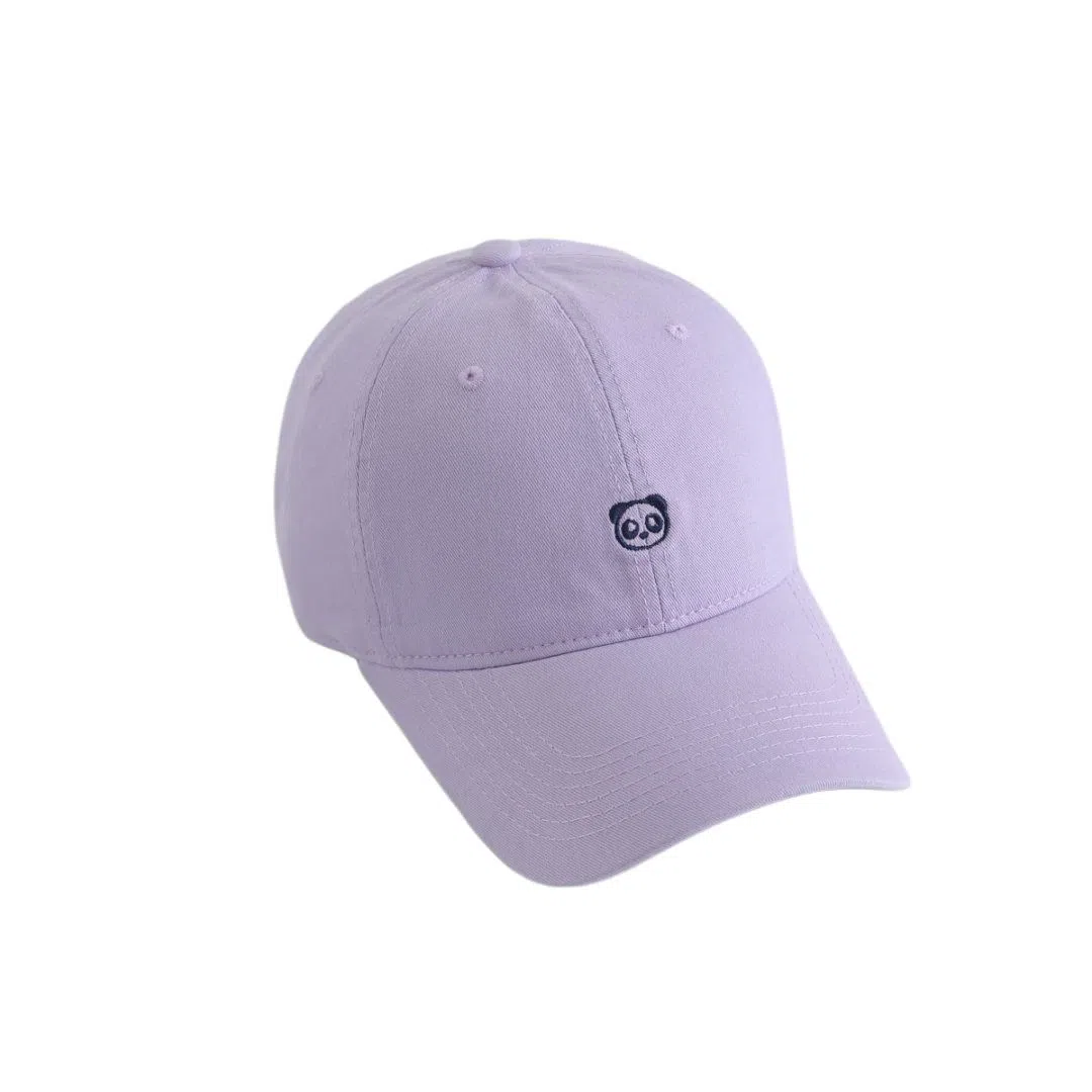 奶油莫兰迪 艾佳微 可爱刺绣小熊猫韩系防晒遮阳时尚百搭显白显脸小 棉 鸭舌帽 男女同款情侣款