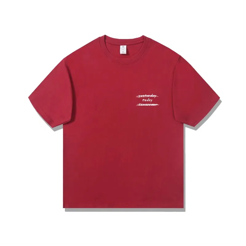 莫代尔 舒适宽松纯棉柔软亲肤百搭休闲气质简约潮流设计感时尚多色可选圆领大学生短袖卫衣外出可穿打底衣 男女同款