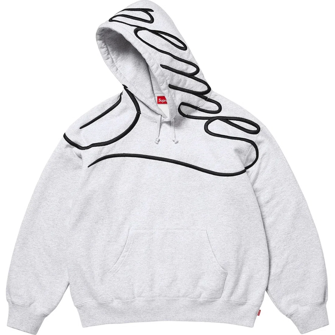 Supreme SS25 Shoulder Script Hooded Sweatshirt