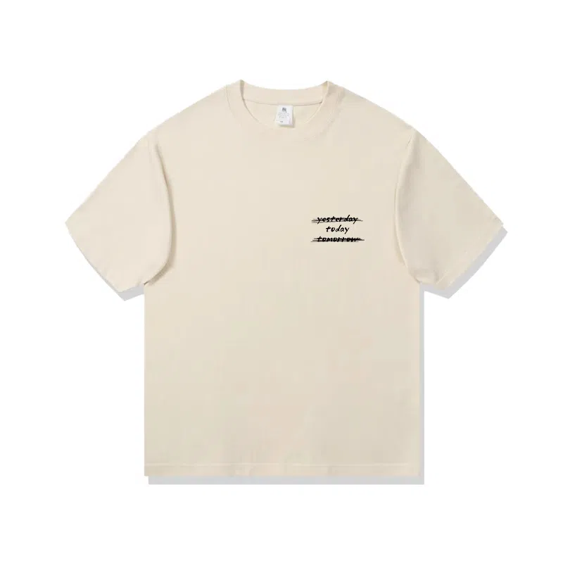 莫代尔 舒适宽松纯棉柔软亲肤百搭休闲气质简约潮流设计感时尚多色可选圆领大学生短袖卫衣外出可穿打底衣 男女同款